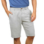 Giordano Men's Linen Cotton Bermuda Shorts: Slim Fit, Elastic Waist - Premium Shorts