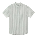 Giordano Men's Linen Cotton Poplin Band Collar Shirt | Slim Fit Summer Style - Premium Shirts