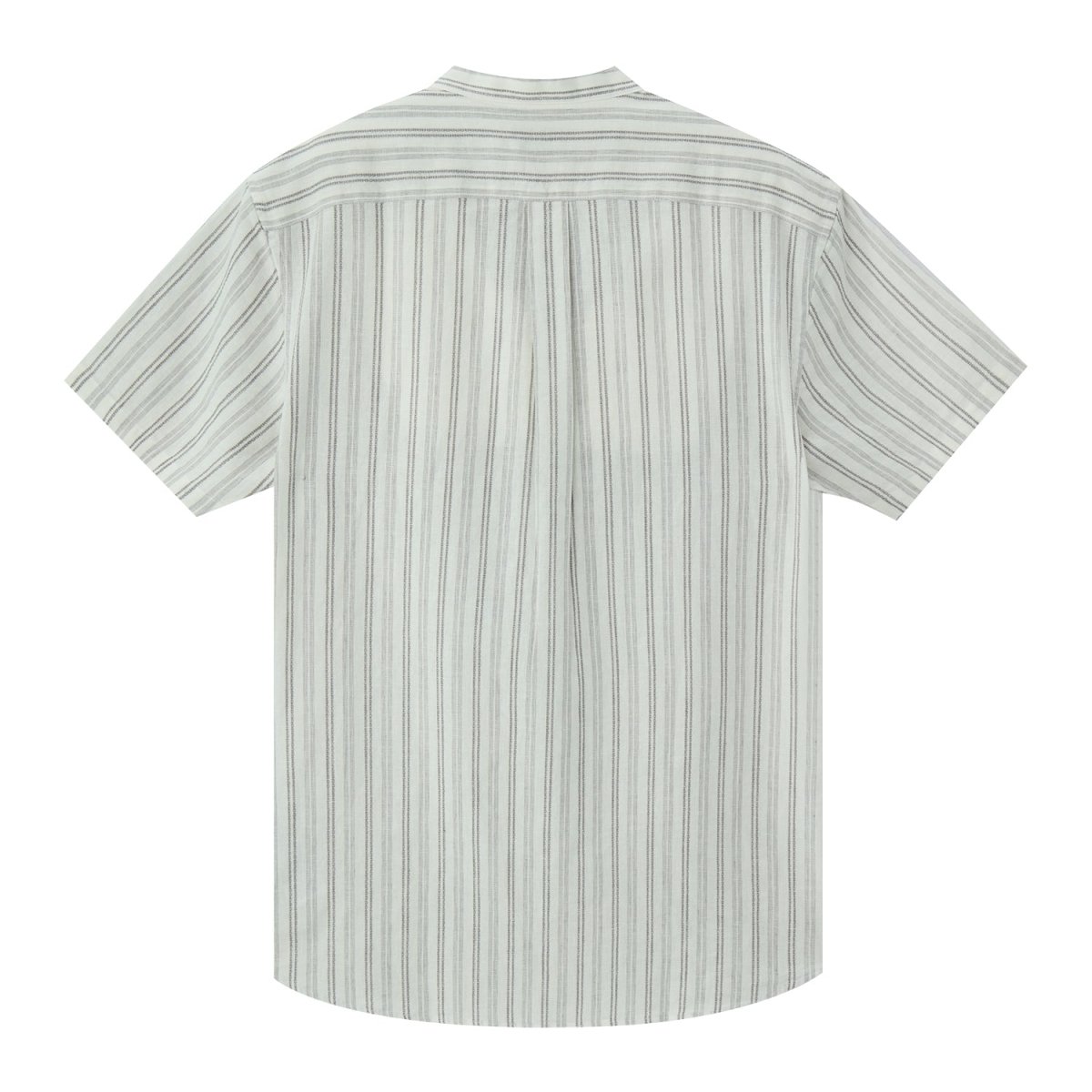 Giordano Men's Linen Cotton Poplin Band Collar Shirt | Slim Fit Summer Style - Premium Shirts