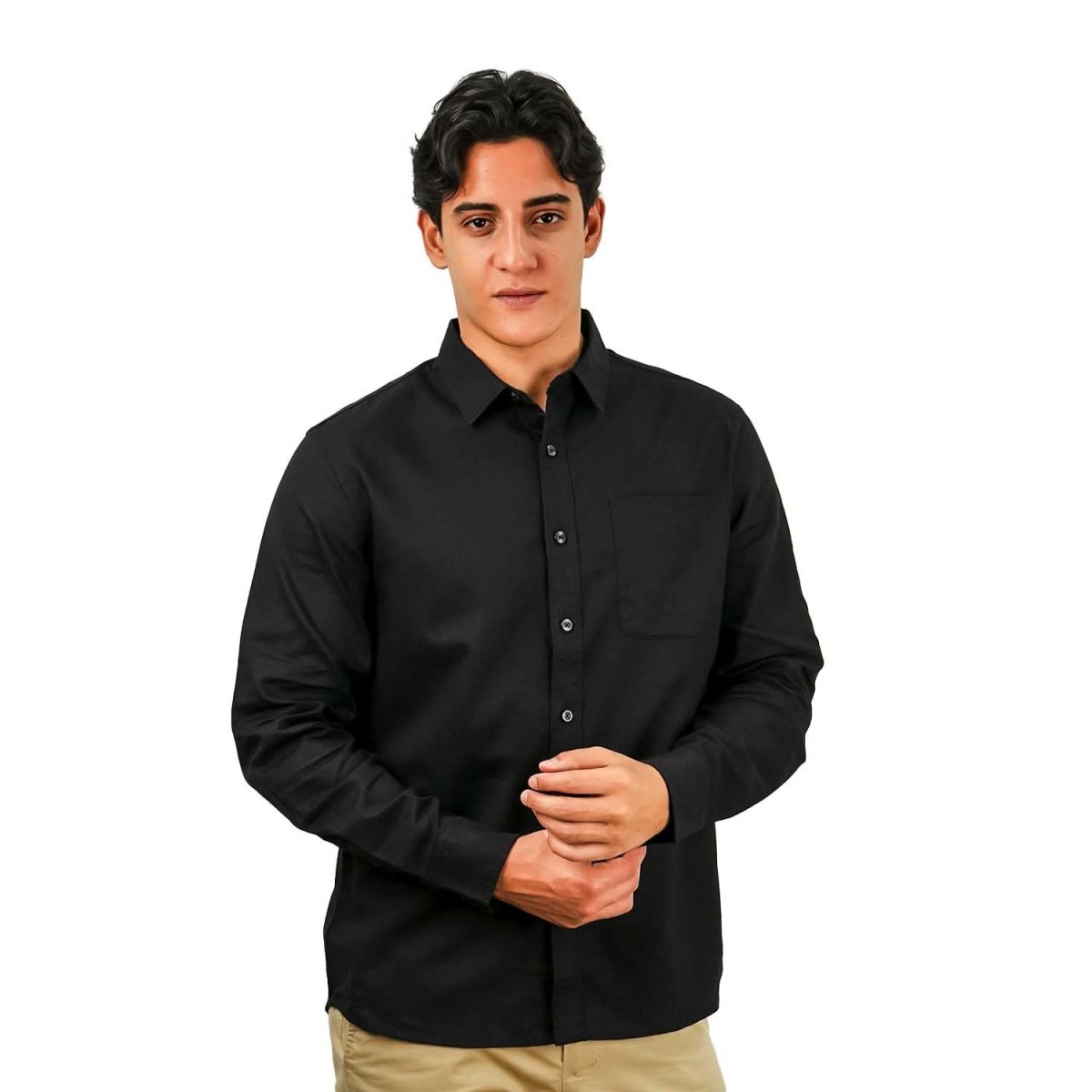 Giordano Men's Linen Cotton Poplin Shirt - Premium Shirts
