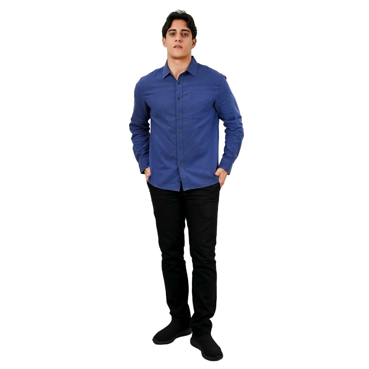 Giordano Men's Linen Cotton Poplin Shirt - Premium Shirts