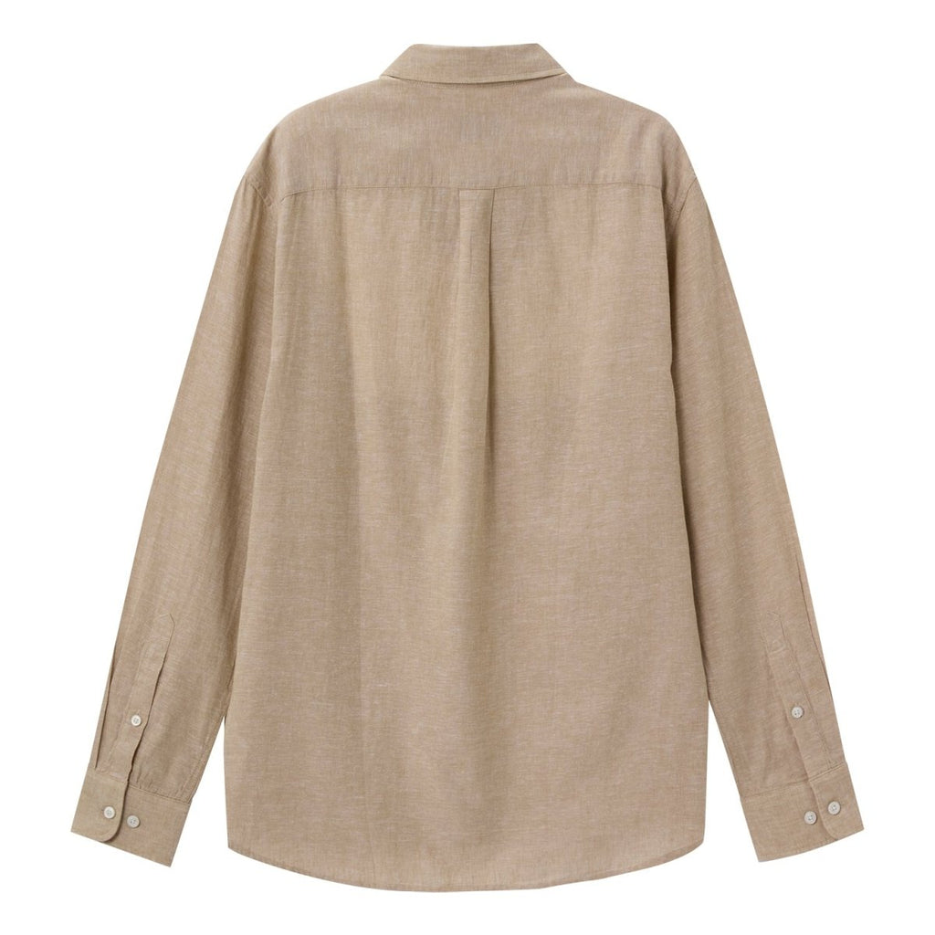 Giordano Men's Linen Cotton Poplin Shirt - Premium Shirts