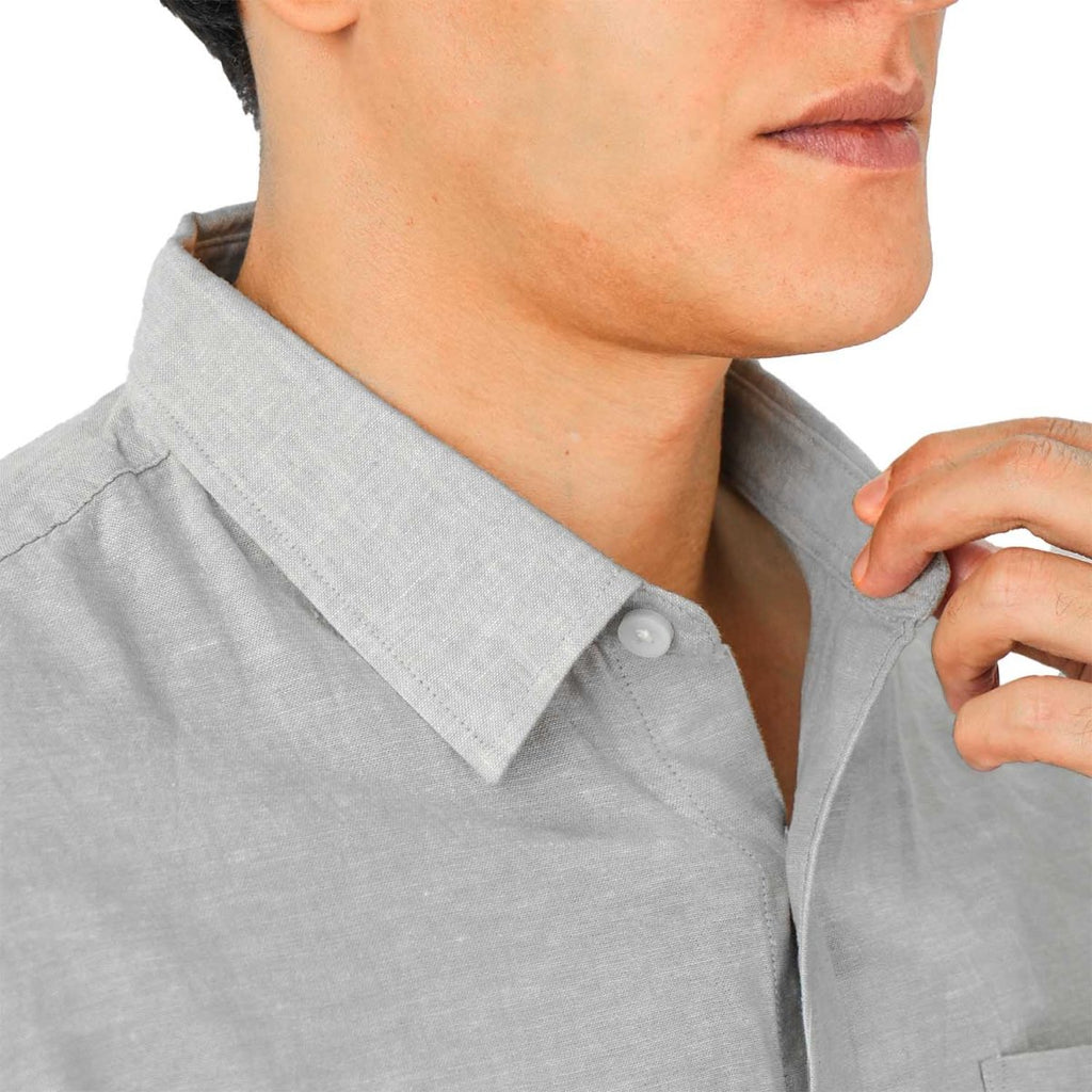 Giordano Men's Linen Cotton Poplin Shirt - Premium Shirts