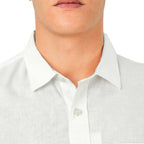Giordano Men's Linen Cotton Poplin Short Sleeve Shirt - Premium Shirts