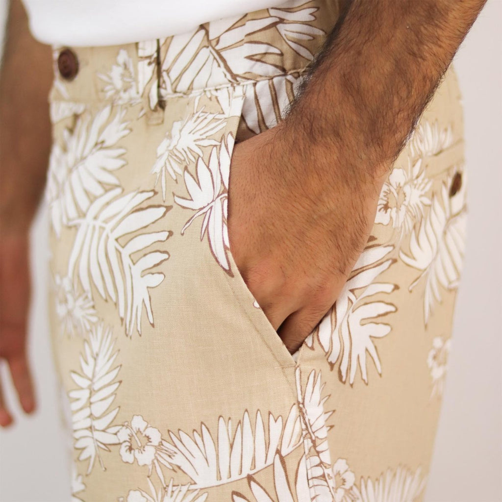 Giordano Men's Linen Cotton Shorts - Premium Shorts