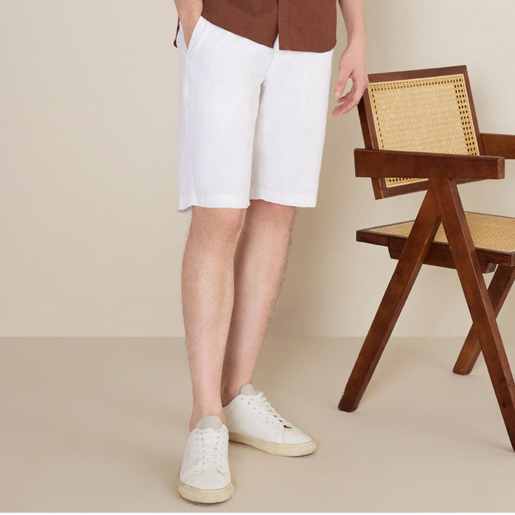 Giordano Men's Linen Cotton Shorts - Premium Shorts