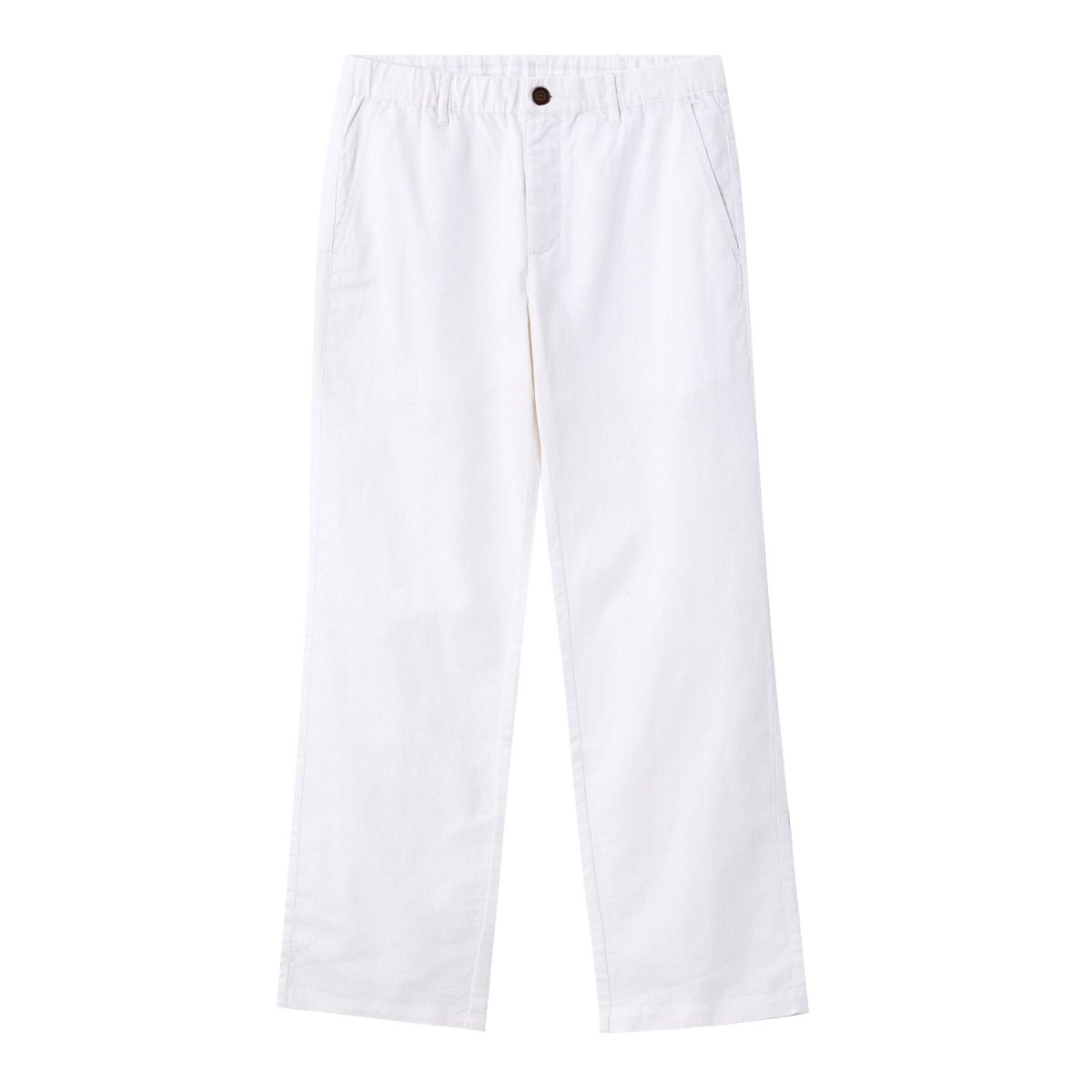 Giordano Men's Linen Cotton Slim Tapered Khaki Pants - Premium Pants