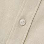 Giordano Men's Linen Poplin Blend Stand Collar Shirt - Premium Shirts