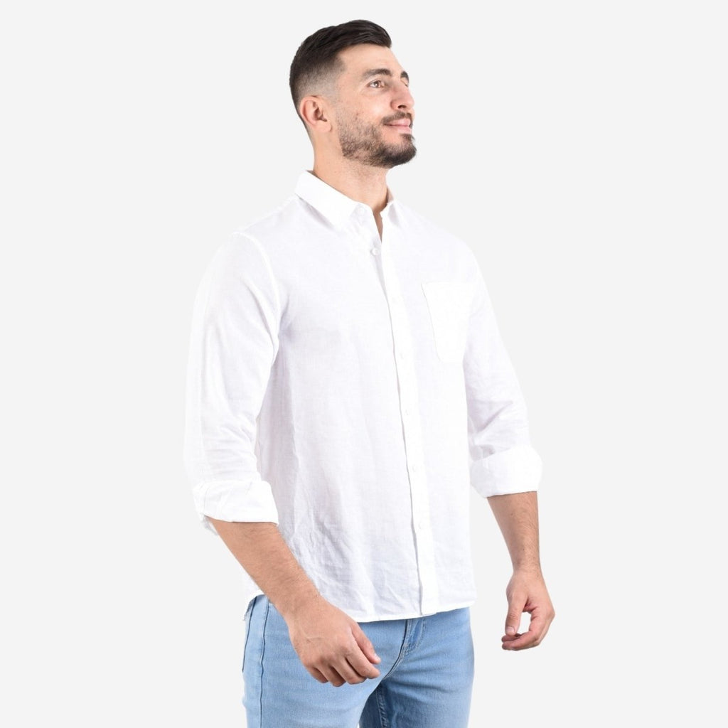 Giordano Men's Linen Shirt - Premium Shirts