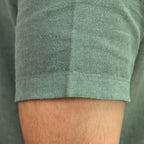 Giordano Men's Linen Short Sleeve Slim Fit Front Button Garment Wash Shirt - Premium Shirts