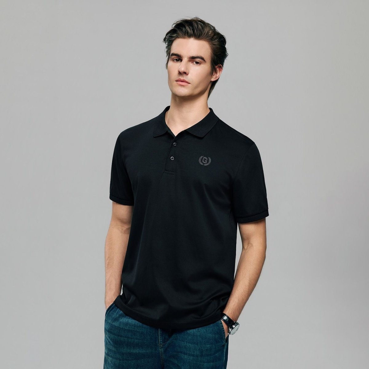 Giordano Men's Liquid Touch Interlock Polo - Premium Polo