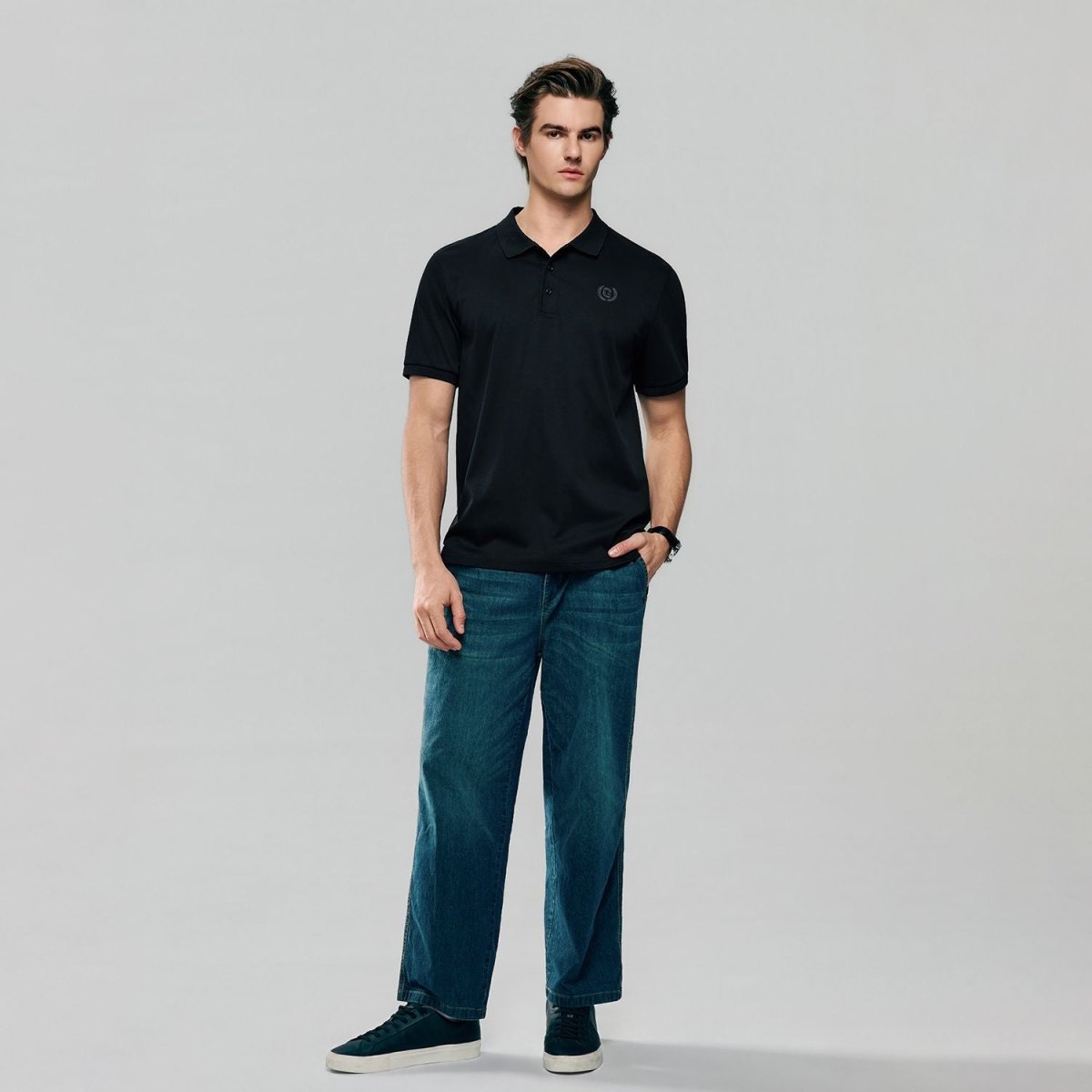 Giordano Men's Liquid Touch Interlock Polo - Premium Polo