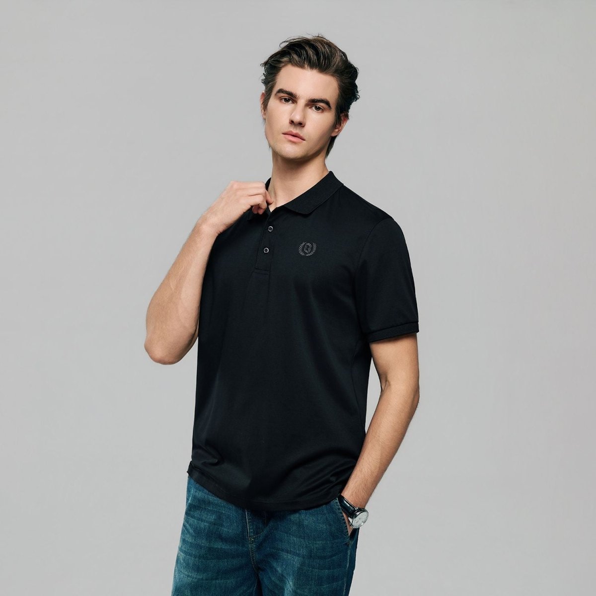 Giordano Men's Liquid Touch Interlock Polo - Premium Polo
