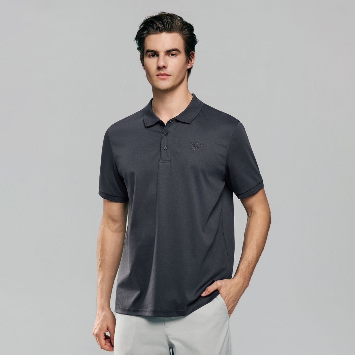 Giordano Men's Liquid Touch Interlock Polo - Premium Polo
