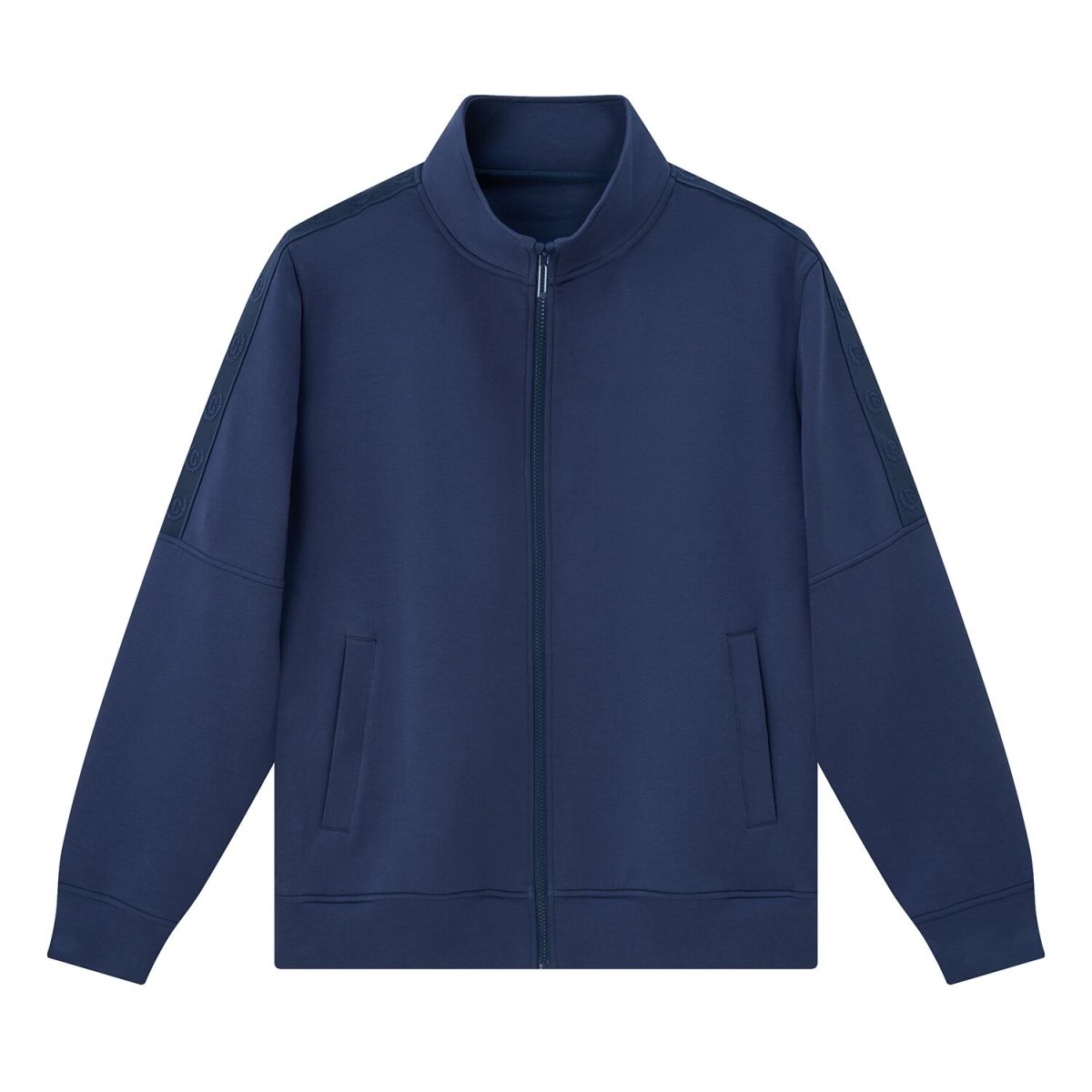 Giordano Men's Liquid Touch Knit Jacket With Zipper Closure - Premium Jackets