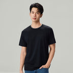 Giordano Men's Liquid Touch Relaxed Embroidered Tee - Premium Tee