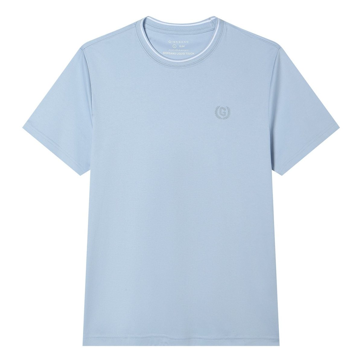 Giordano Men's Liquid Touch Relaxed Embroidered Tee - Premium Tee