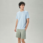 Giordano Men's Liquid Touch Relaxed Embroidered Tee - Premium Tee