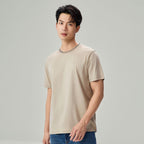 Giordano Men's Liquid Touch Relaxed Embroidered Tee - Premium Tee