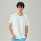 Giordano Men's Liquid Touch Relaxed Embroidered Tee - Premium Tee