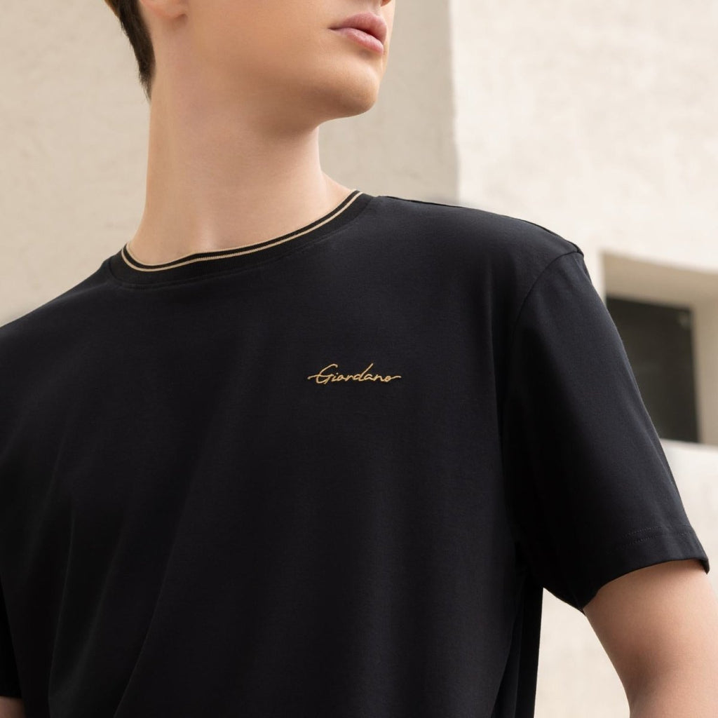 Giordano Men's Liquid Touch Signature Tee - Premium Tee