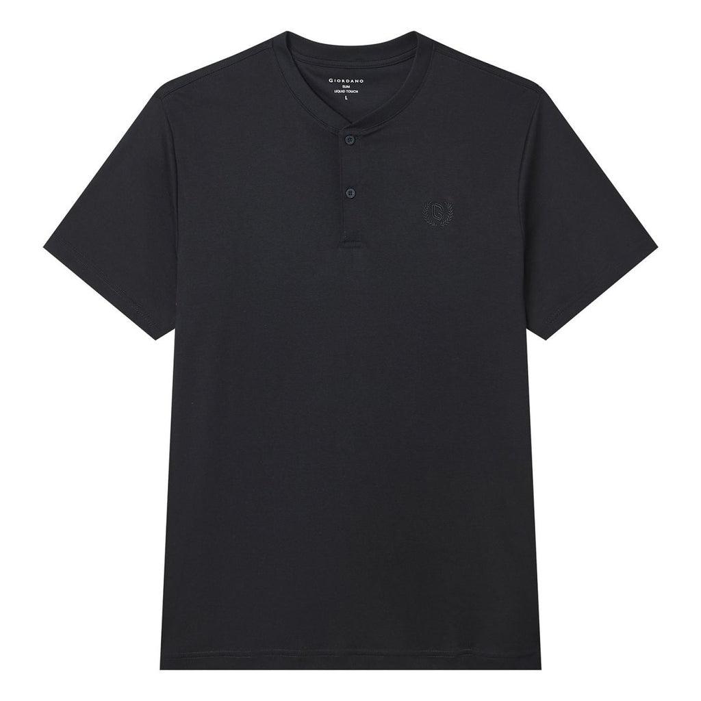 Giordano Men's Liquid Touch Slim Henley Tee - Premium Tee