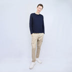 Giordano Men's Long Sleeve Crewneck Tee - Premium Tee