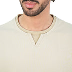Giordano Men’s Loose Jacquard Interlock Crew Neck Short Sleeve Tee - first_variant_option_2 Premium Tee for Giordano