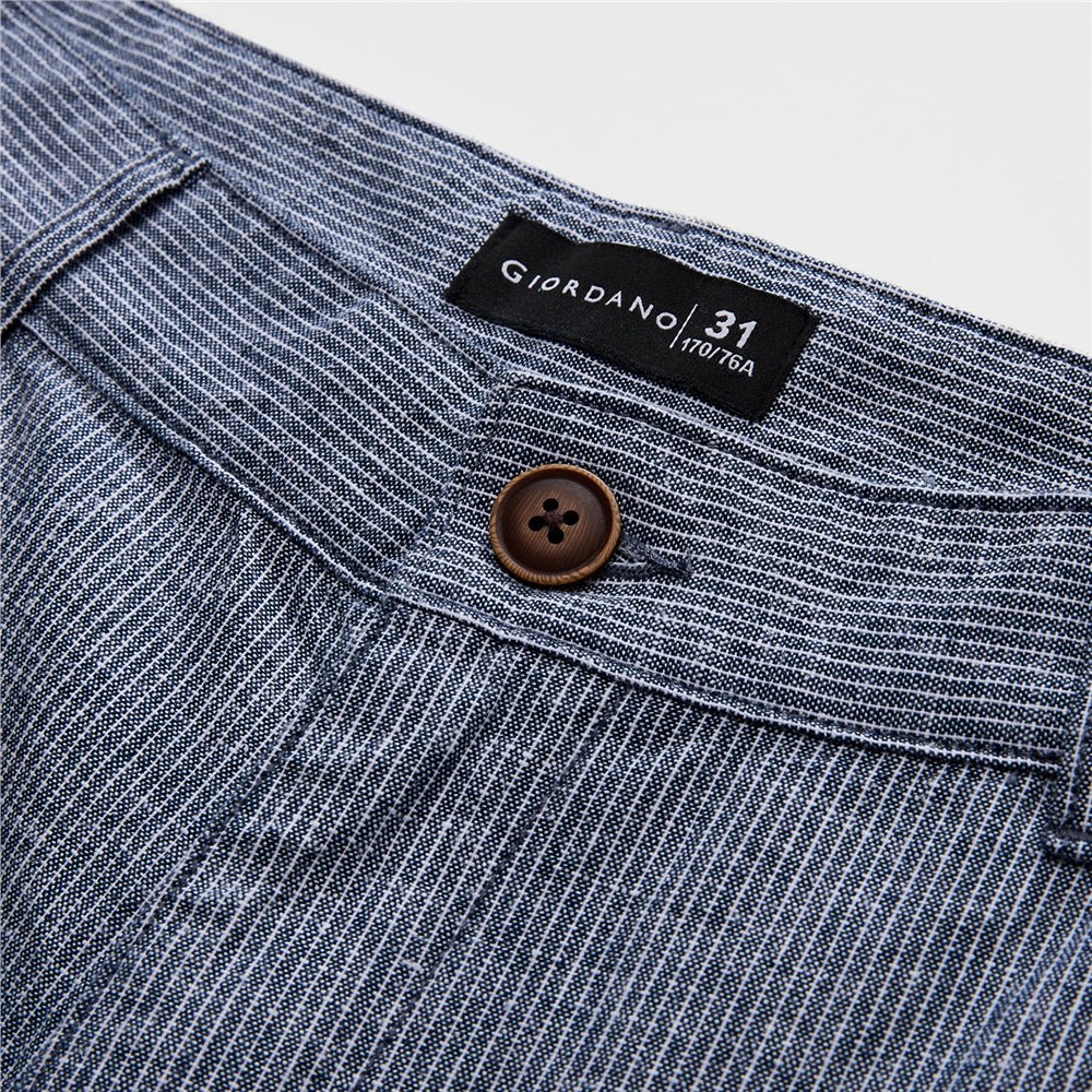 Giordano Men’s Low Rise Slim Taper Linen Cotton Pants - first_variant_option_2 Premium Pants for Giordano