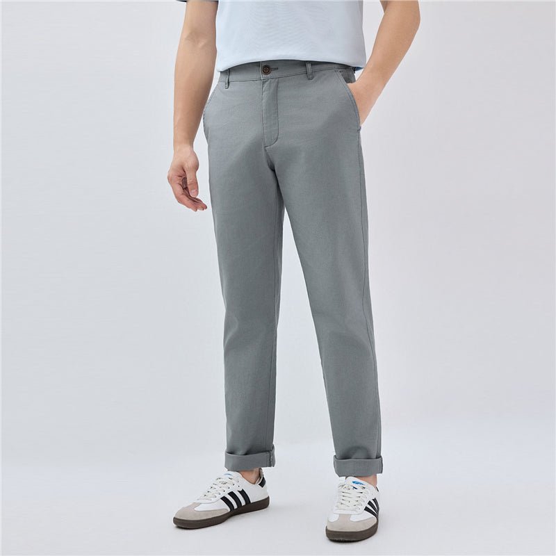 Giordano Men’s Low Rise Slim Taper Linen Cotton Pants - first_variant_option_2 Premium Pants for Giordano