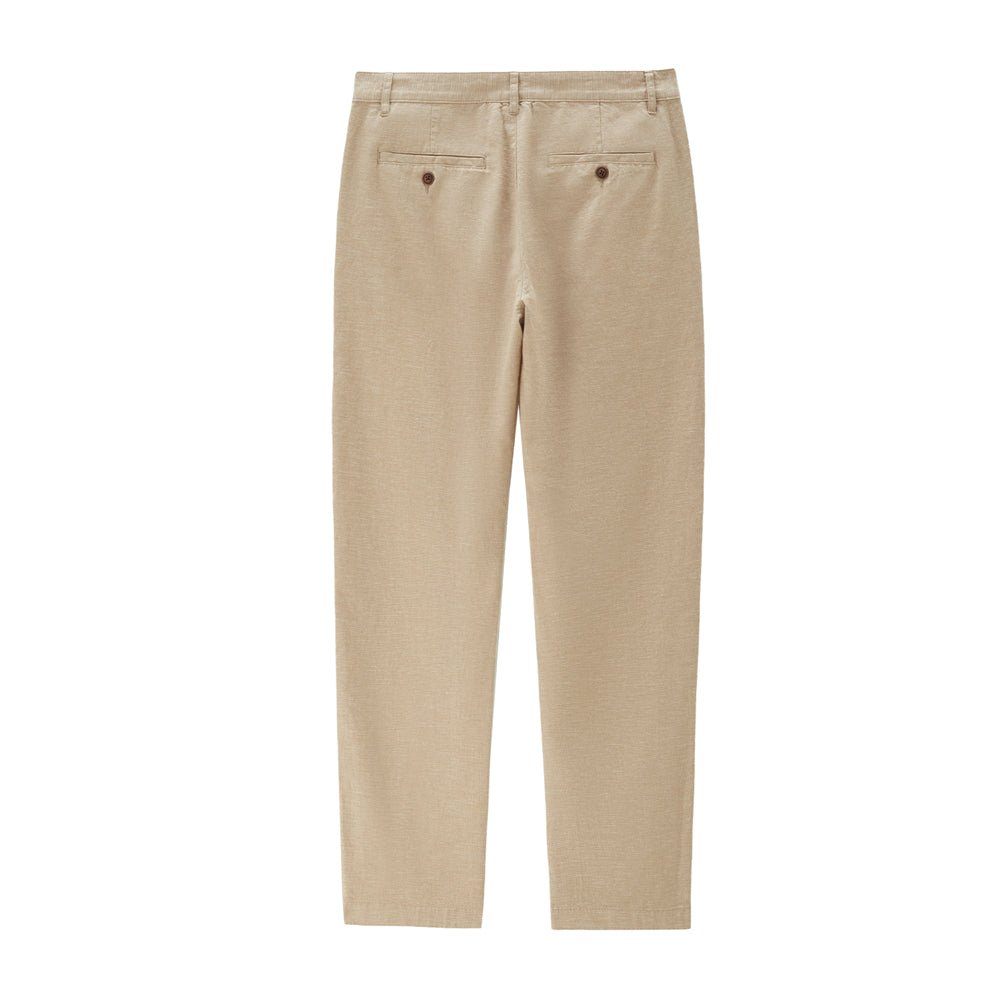 Giordano Men’s Low Rise Slim Taper Linen Cotton Pants - first_variant_option_2 Premium Pants for Giordano