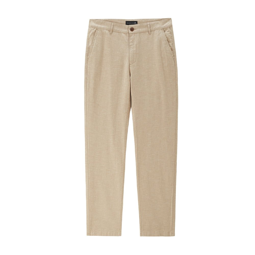 Giordano Men’s Low Rise Slim Taper Linen Cotton Pants - first_variant_option_2 Premium Pants for Giordano