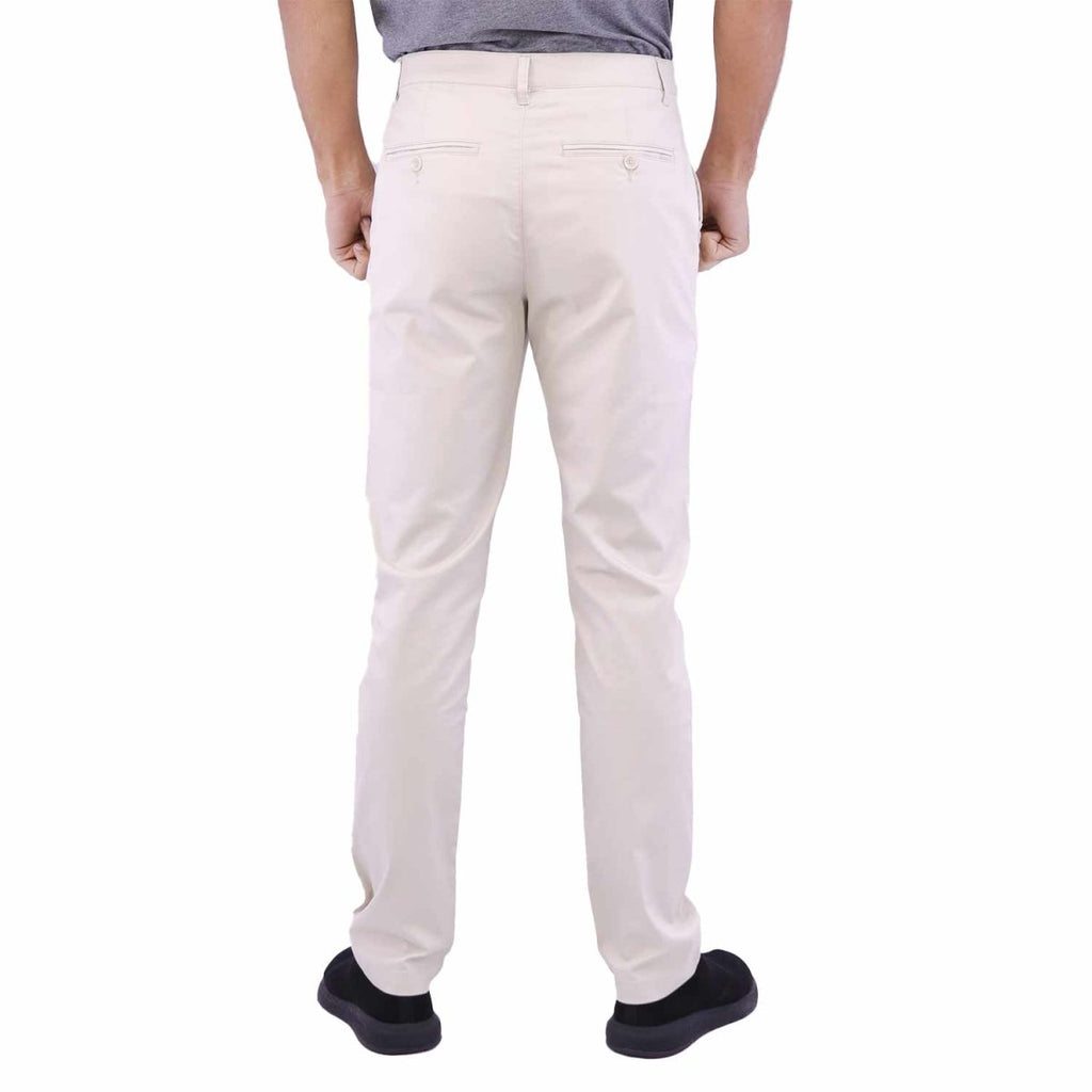 Giordano Men's Mid-Rise Twill Pants (180° Waistband) - Premium Pants