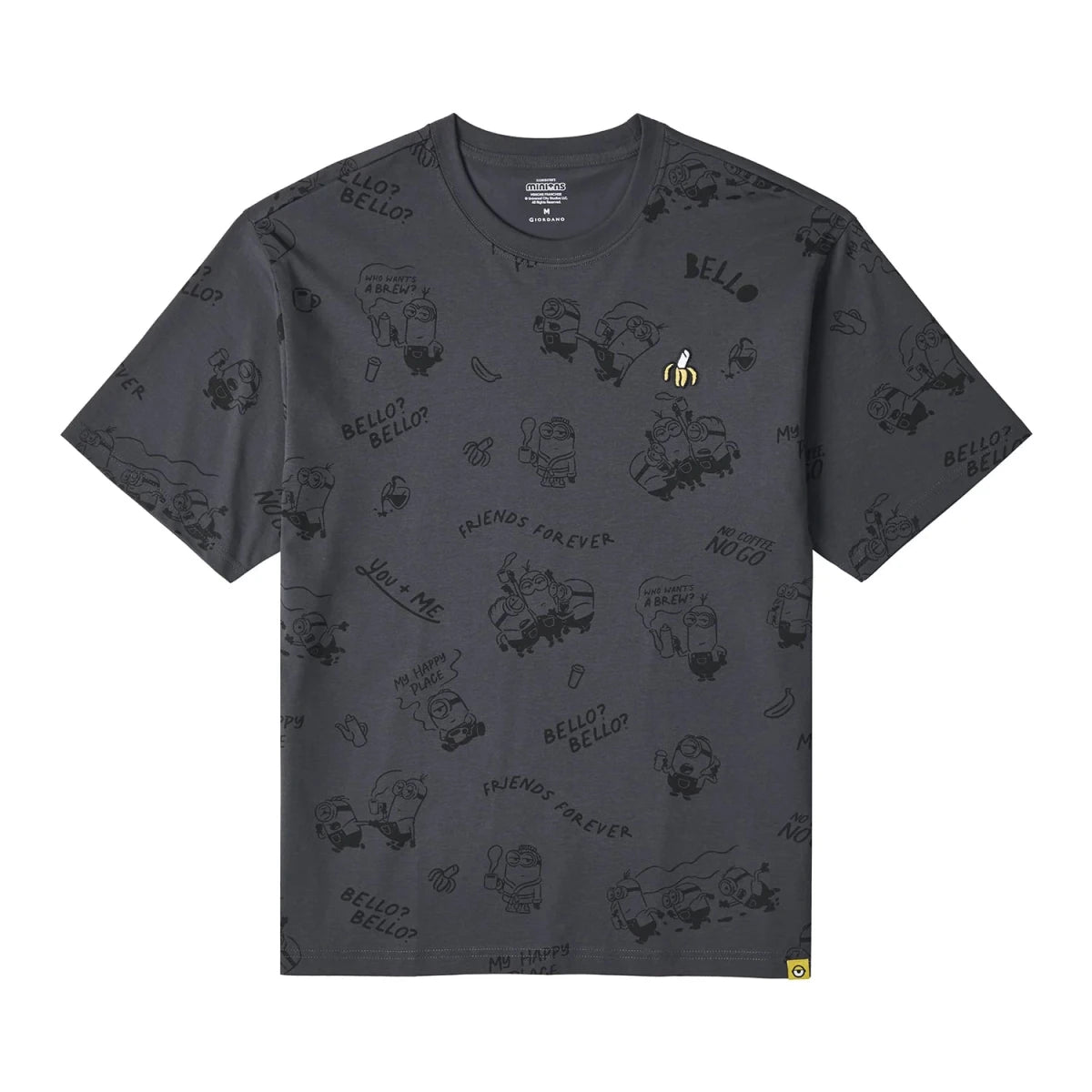 Giordano Men's Minions Relax Fit Print Tee - Premium Print Tee