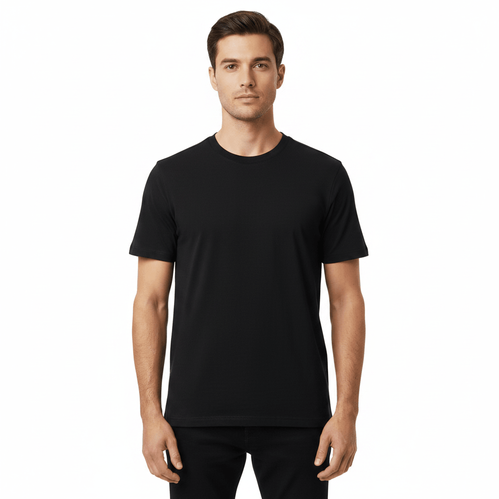 Giordano Men's Mock Neck Short Sleeve Regular Tee - Premium Tee