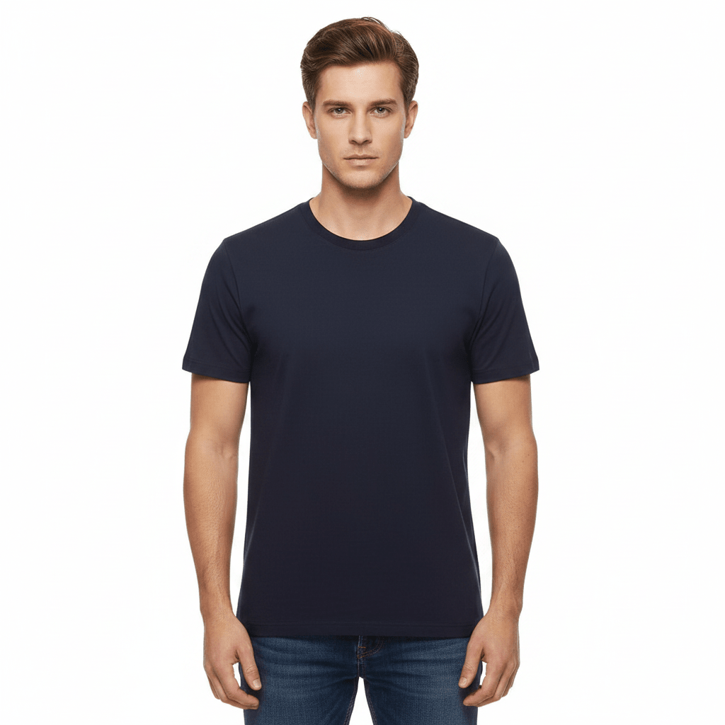 Giordano Men's Mock Neck Short Sleeve Regular Tee - Premium Tee