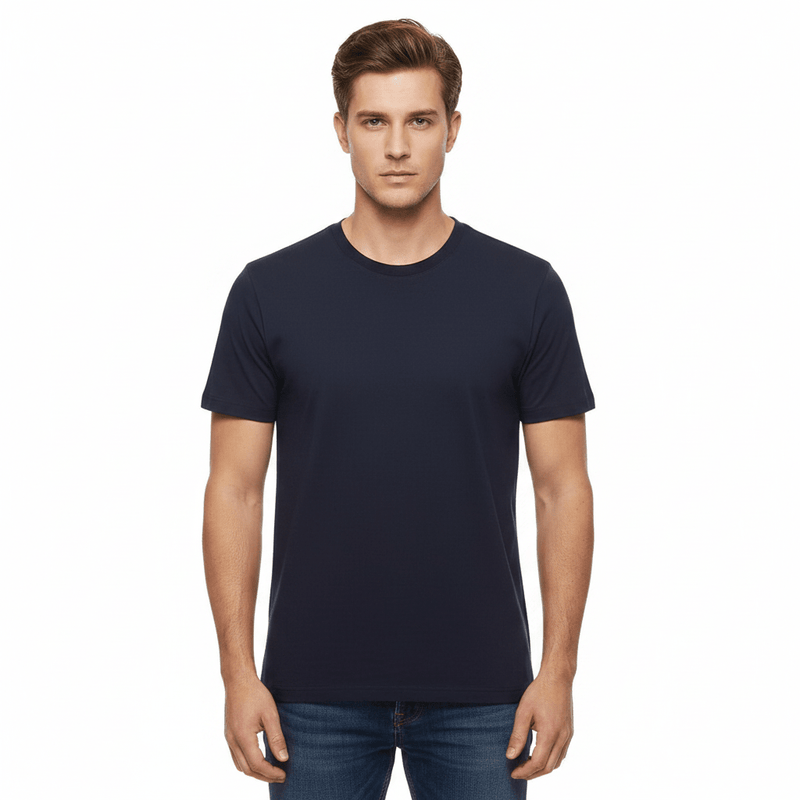Giordano Men's Mock Neck Short Sleeve Regular Tee - Premium Tee