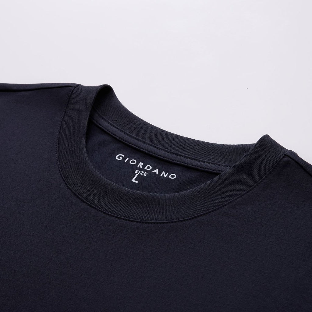 Giordano Men's Mock Neck Short Sleeve Regular Tee - Premium Tee
