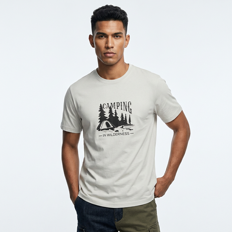 Men's Outdoor Sporty Graphic Regular Tee