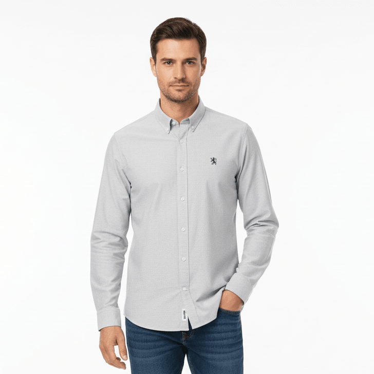 Giordano Men's Oxford Long Sleeve Shirt - first_variant_option_2 Premium Shirts for Giordano