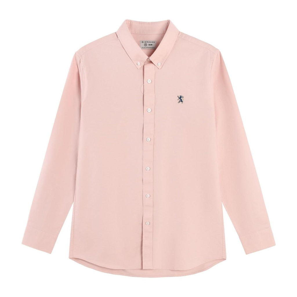 Giordano Men's Oxford Long Sleeve Shirt - Premium Shirts