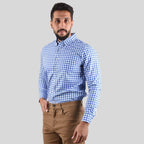 Giordano Men's Oxford Pattern Wrinkle Free Shirt - Premium Shirts