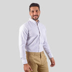 Giordano Men's Oxford Pattern Wrinkle Free Shirt - Premium Shirts