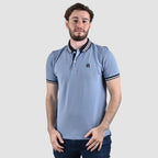 Giordano Men's Pique Flat Knit Collar Short Sleeve Thematic Slim Fit Embroidery Bold Polo - Premium Polo