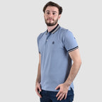 Giordano Men's Pique Flat Knit Collar Short Sleeve Thematic Slim Fit Embroidery Bold Polo - Premium Polo