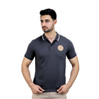 Giordano Men's Pique Flat Knit Collar Short Sleeve Thematic Slim Fit Embroidery Bold Polo - Premium Polo