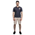 Giordano Men's Pique Flat Knit Collar Short Sleeve Thematic Slim Fit Embroidery Bold Polo - Premium Polo