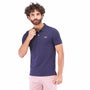 Giordano Men's Pique Flat Knit Collar Slim Fit Embroidery Solid Polo - Premium Polo