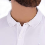 Giordano Men's Pique Flat Knit Collar Slim Fit Embroidery Solid Polo - Premium Polo