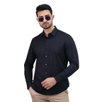 Giordano Men's Polyester Modal Lycra Twill Slim Fit Easy Care Shirt - Premium Shirts